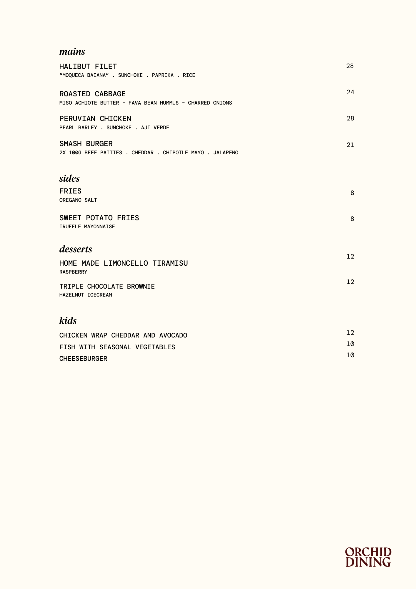 Lunch menu 2026 2